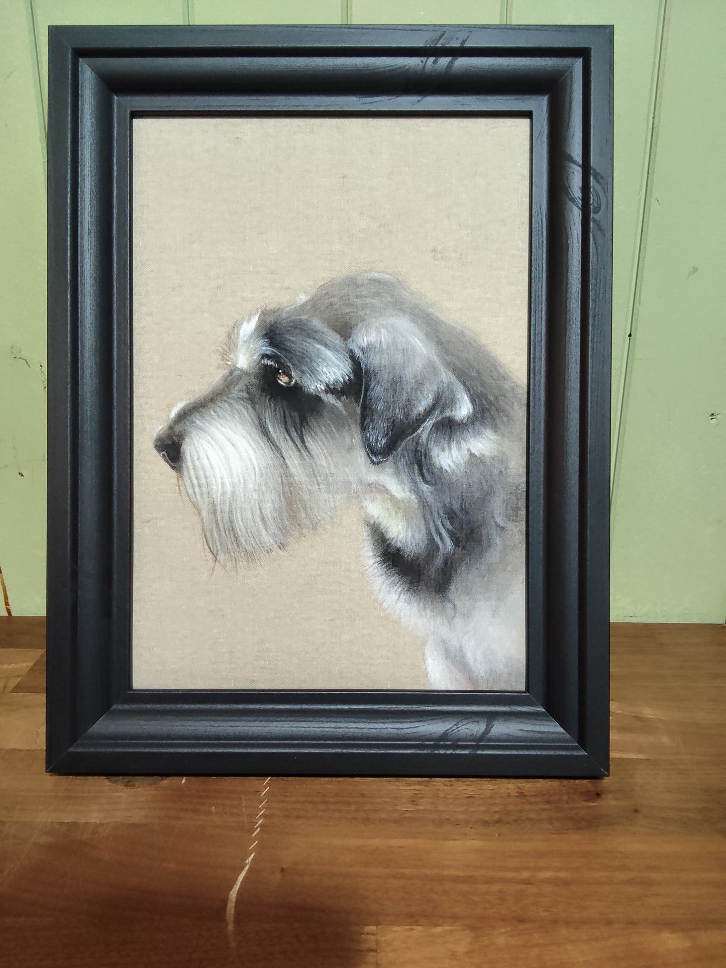 Commission Framed Pet Portrait - A4 Sized