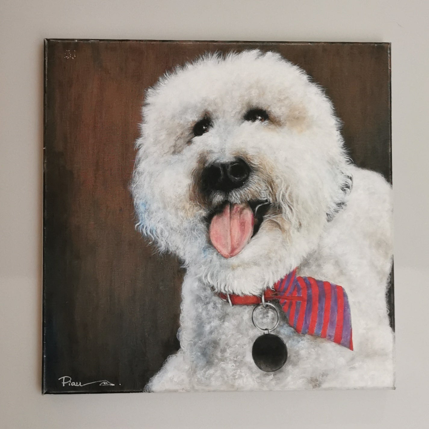 Commission Pet Portrait - Canvas , Large